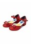 Girl's Princess Red Color Little Heeled Shoes - 5