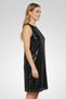 Women Textured Mini Dress, Black - 5