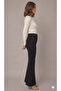 Women's Black Scuba Creepy High-Waist Spanish-Style Pants (Short-Term Launch Price) - 5