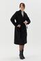 Belted Long Cashmere Coat Black - 4