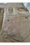 Beige Color School Pants Unisex %97 Cotton Stretch Fabric Stretchy Full Elastic Canvas Trousers with Adjustable Waist - 7