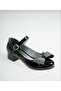 Girl's Black Ballerina Shoes - 2