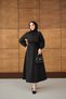 Women's Waist Tie Dress Black