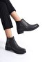 Margaret Zippered Orthopedic Sole Heeled Women's Boots - St - Black - 3