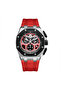 Men's Chronograph Red with Black Dial Watch - T25103-SSRRB