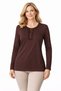 New Season Women's Middle Age and Above Long Sleeve Lapel Patterned Stretch Fabric Mother Combed Cotton Blouse 6390