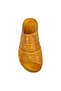 Fountain - Yellow Laser Genuine Leather Slippers - 4