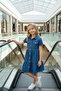 Girl's Front Buttoned Pocket Denim Dress Casual - 5