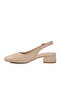 Beige Women's Heeled Shoes - 4