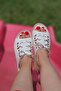 Kuşadası- White Genuine Leather Slippers