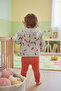 Kaşkorse Hooded Cardigan 3-Piece Set (Strawberry) Red - 5