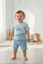 Single Jersey Shorts 2-Piece Set (New Route) Blue - 4