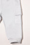 Two-Strap Hooded Cardigan 3-Piece Set (in the Sea) Gray - 5