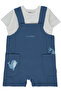 Two-Strap Salopet 2-Piece Set (Happy Fish) Indigo