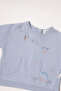 Pique Shorts 2-Piece Set (Dino) Blue - 3