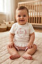 Interlock Shorts Pajama Set 2-Piece (Flower Garden) Pink - 4