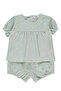 Woven Shorts 2-Piece Set (Lovely Flowers) Mint
