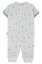 Open-Toed Mini Jumpsuit (Palm in the Sea) Petrol Green - 2