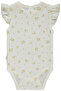 Ajurlu Short Sleeve Bodysuit with Age Print (Bloom) Yellow - 2