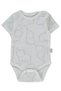 Ri̇bana Short Sleeved Body Ay (Happy Animal) Gray Melange