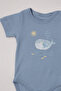 Raporlu Interlock Short Sleeve Body Ay (Sail Away) Indigo - 3