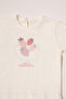Kaşkorse Hooded Cardigan 3-Piece Set (Strawberry) Dried Rose - 4