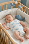 Interlock Short Sleeve Body Suit (Sail Away) Ecru - 4