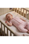 Interlock Mini Pajama Set Without Booties, 2 Pieces (Flower Garden) Pink - 4