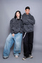 Zippered Basic Zip Hooded Unisex Washable Black Sweatshirt - 4