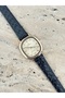 Athena Gold Yellow Watch Black Leather Band - 3