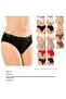 6 Pieces 04 Women's Modal Lace Waist Panties Red L - 3