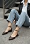 Happy Brown (3 cm Heels) Pointed Toe Heeled Shoes - 3