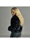 Women's shawl collar premium faux fur coat with snap closure and lined interior - d99828 - 6