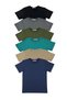 Children's T-Shirt Set - 6 Pieces - Unisex Girls and Boys Basic Combed Cotton T-Shirt Pack