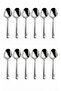 Asya Sade Daily Tea Spoon 12-Piece Set 304 Quality Patterned 18/10 Cr-Ni 2mm Thickness - 2