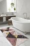 Decorative Modern Design Non-Slip Base Double Set Bath Mat & Toilet Seat Set-2 Pieces - 3