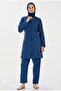 Parachute Full Covered Hijab Swimsuit Beny 9075 Light Navy Blue - 4