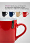 Ceramic Mug Set 4 pcs set-2 tone Red - 5