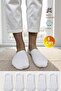 Unisex 5-Pack White Cotton Ballerina Socks