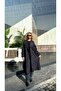 Women's Long Belted 4-Button Trench Coat – Water-Repellent Fabric - 6