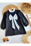 Chanel Fabric White Bow Detailed Zipper Dress - 3