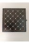 Mother-Of-Pearl Inlaid, Filigree Embroidered, Handcrafted, Midi Size Wooden Backgammon Board - Dark Color (13 X 26 cm) - 2