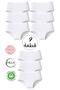 9-Pack'Exclusive Heart Series' Women's White Colorful 100% Cotton Comfortable