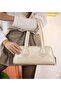 Patent Leather Baguette Bag Single Compartment Handbag Evening Dress Casual