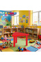 Adjustable Height Kids Plastic Table, Triangular Activity Study Table for Kindergarten Playroom - 6