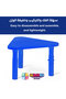 Adjustable Height Kids Plastic Table, Triangular Activity Study Table for Kindergarten Playroom - 3