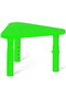 Adjustable Height Kids Plastic Table, Triangular Activity Study Table for Kindergarten Playroom