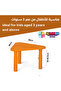 Adjustable Height Kids Plastic Table, Triangular Activity Study Table for Kindergarten Playroom - 4