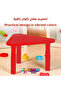 Adjustable Height Kids Plastic Table, Triangular Activity Study Table for Kindergarten Playroom - 2