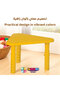 Adjustable Height Kids Plastic Table, Triangular Activity Study Table for Kindergarten Playroom - 2
